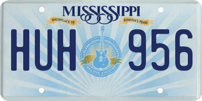 MS license plate HUH956