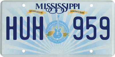 MS license plate HUH959