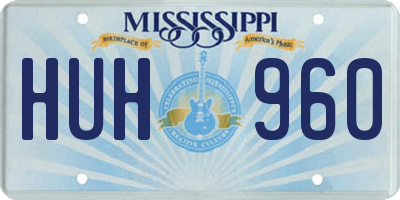 MS license plate HUH960