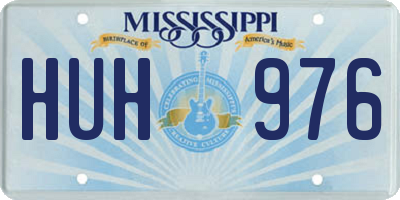 MS license plate HUH976