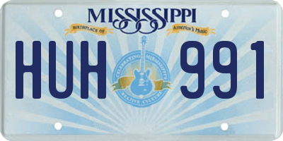 MS license plate HUH991