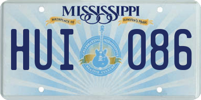 MS license plate HUI086