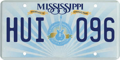 MS license plate HUI096
