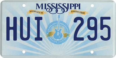 MS license plate HUI295