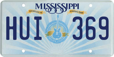 MS license plate HUI369