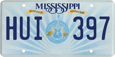 MS license plate HUI397