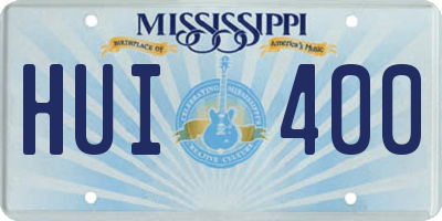MS license plate HUI400