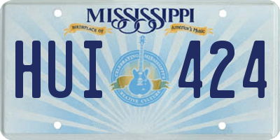 MS license plate HUI424
