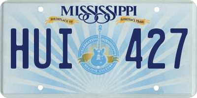 MS license plate HUI427