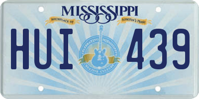 MS license plate HUI439