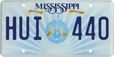 MS license plate HUI440