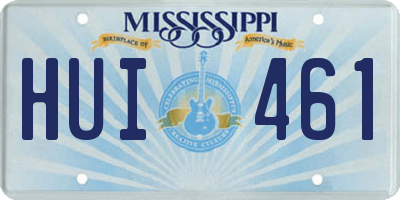MS license plate HUI461