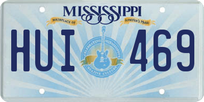 MS license plate HUI469