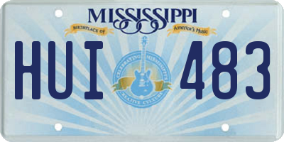 MS license plate HUI483