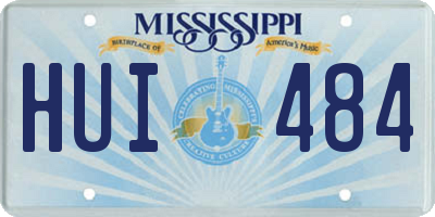 MS license plate HUI484