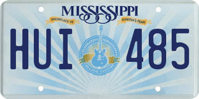 MS license plate HUI485