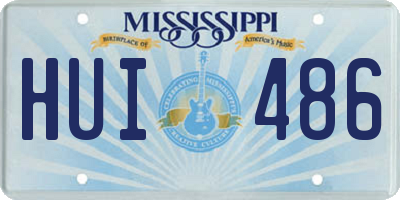 MS license plate HUI486