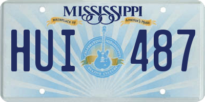 MS license plate HUI487