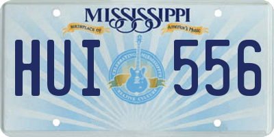 MS license plate HUI556