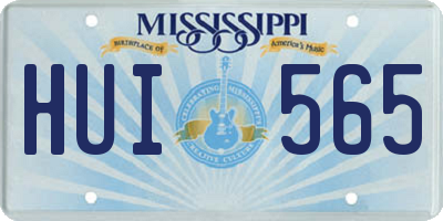 MS license plate HUI565