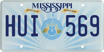 MS license plate HUI569
