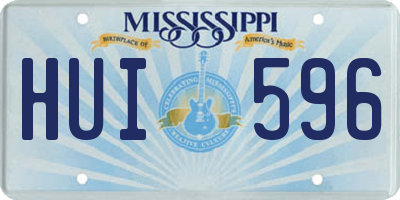 MS license plate HUI596