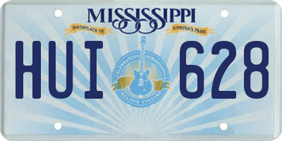MS license plate HUI628