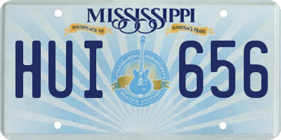 MS license plate HUI656