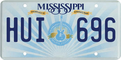 MS license plate HUI696