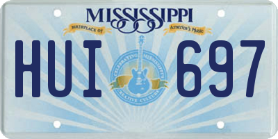 MS license plate HUI697
