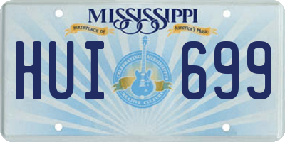 MS license plate HUI699