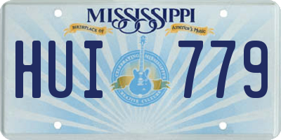 MS license plate HUI779