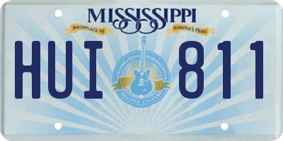 MS license plate HUI811