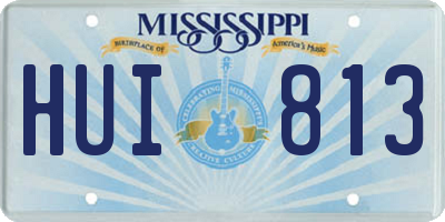 MS license plate HUI813