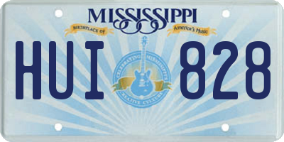MS license plate HUI828