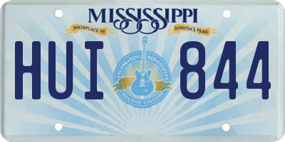 MS license plate HUI844