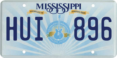 MS license plate HUI896