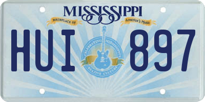 MS license plate HUI897