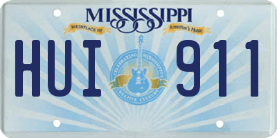 MS license plate HUI911