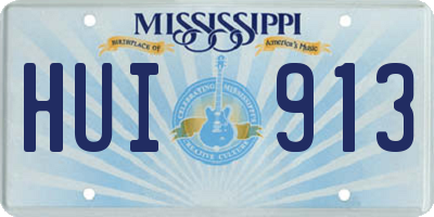 MS license plate HUI913