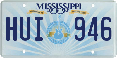 MS license plate HUI946