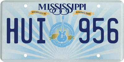 MS license plate HUI956