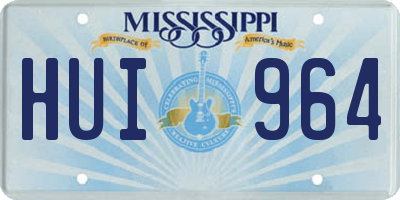 MS license plate HUI964