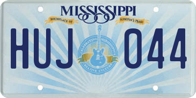 MS license plate HUJ044