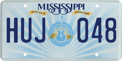 MS license plate HUJ048