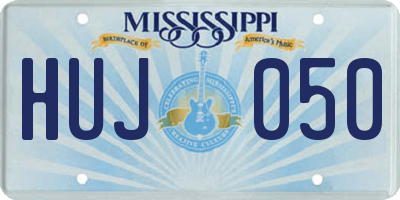MS license plate HUJ050