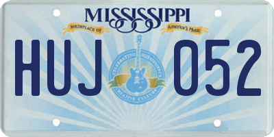 MS license plate HUJ052