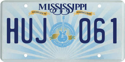 MS license plate HUJ061