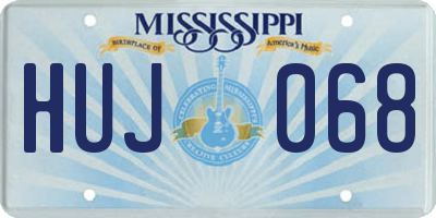 MS license plate HUJ068