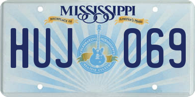 MS license plate HUJ069